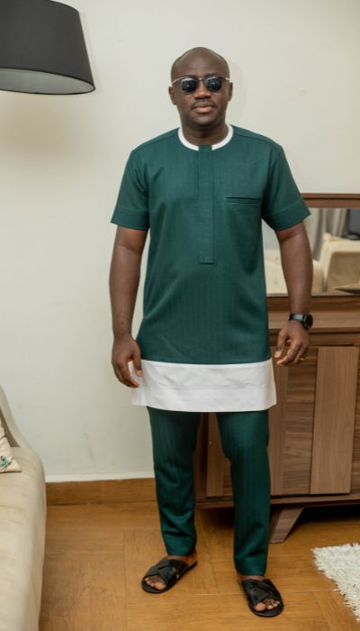 Royal Deep Teal Green Kaftan